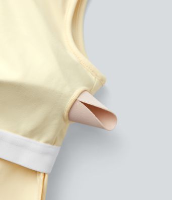 Combinaison décontractée dos nu avec poches latérales