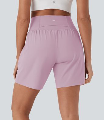 Softlyzero™ Airy Short de yoga 2-en-1 super taille haute avec poches et toucher frais 17,5 cm