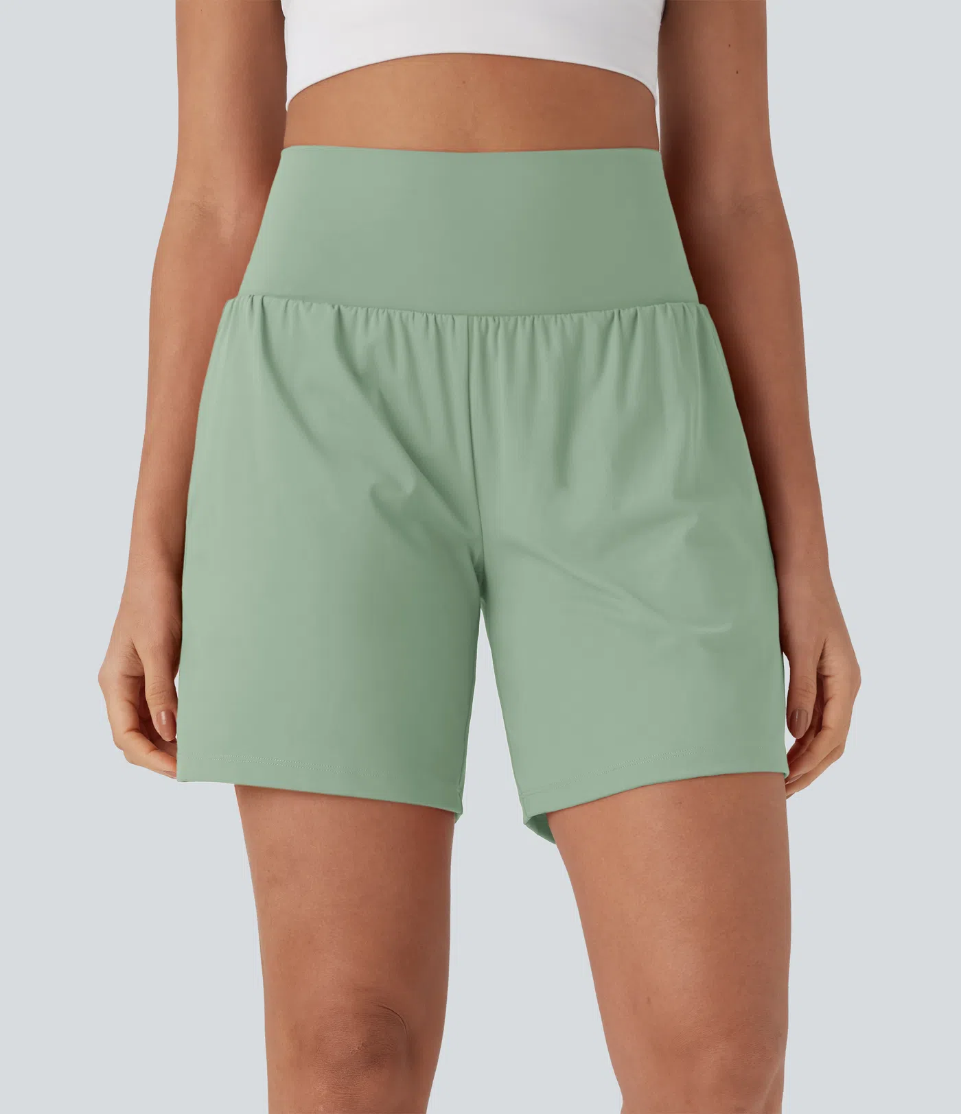 Softlyzero™ Airy Super High Waisted 2-in-1 Cool Touch Yoga Shorts 7" with Pockets