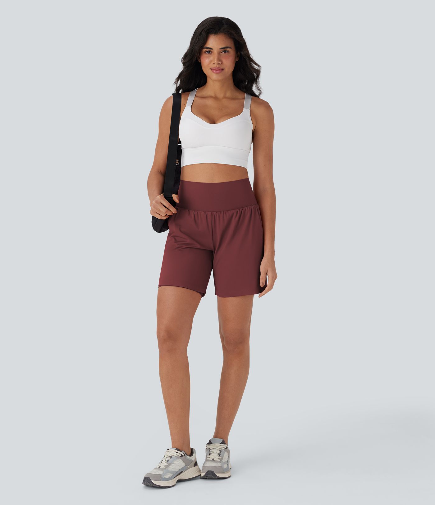 SoftlyZero™ Airy Super High Waisted 2-in-1 Cool Touch Yoga Shorts 7" with Pockets