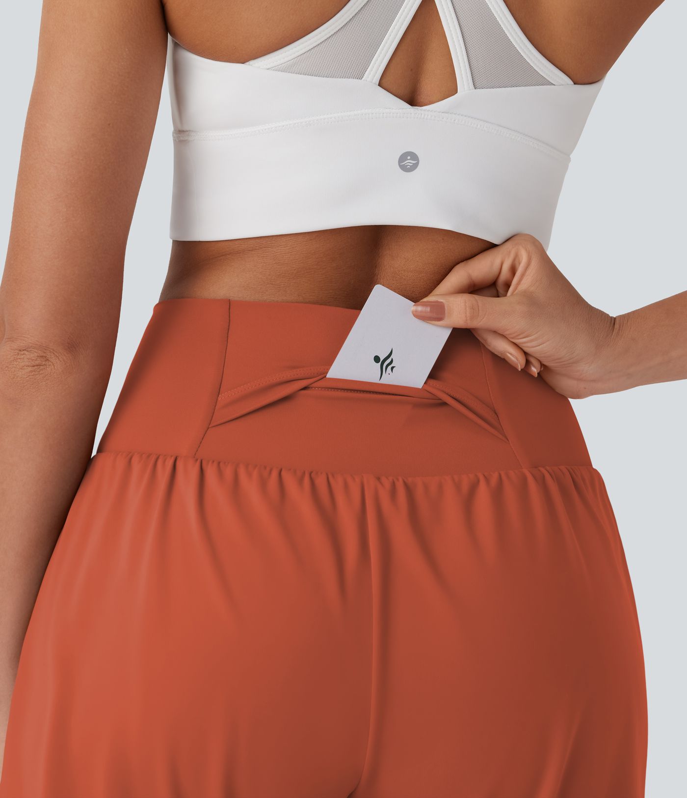 Softlyzero™ Airy Short de yoga 2-en-1 super taille haute avec poches et toucher frais 17,5 cm