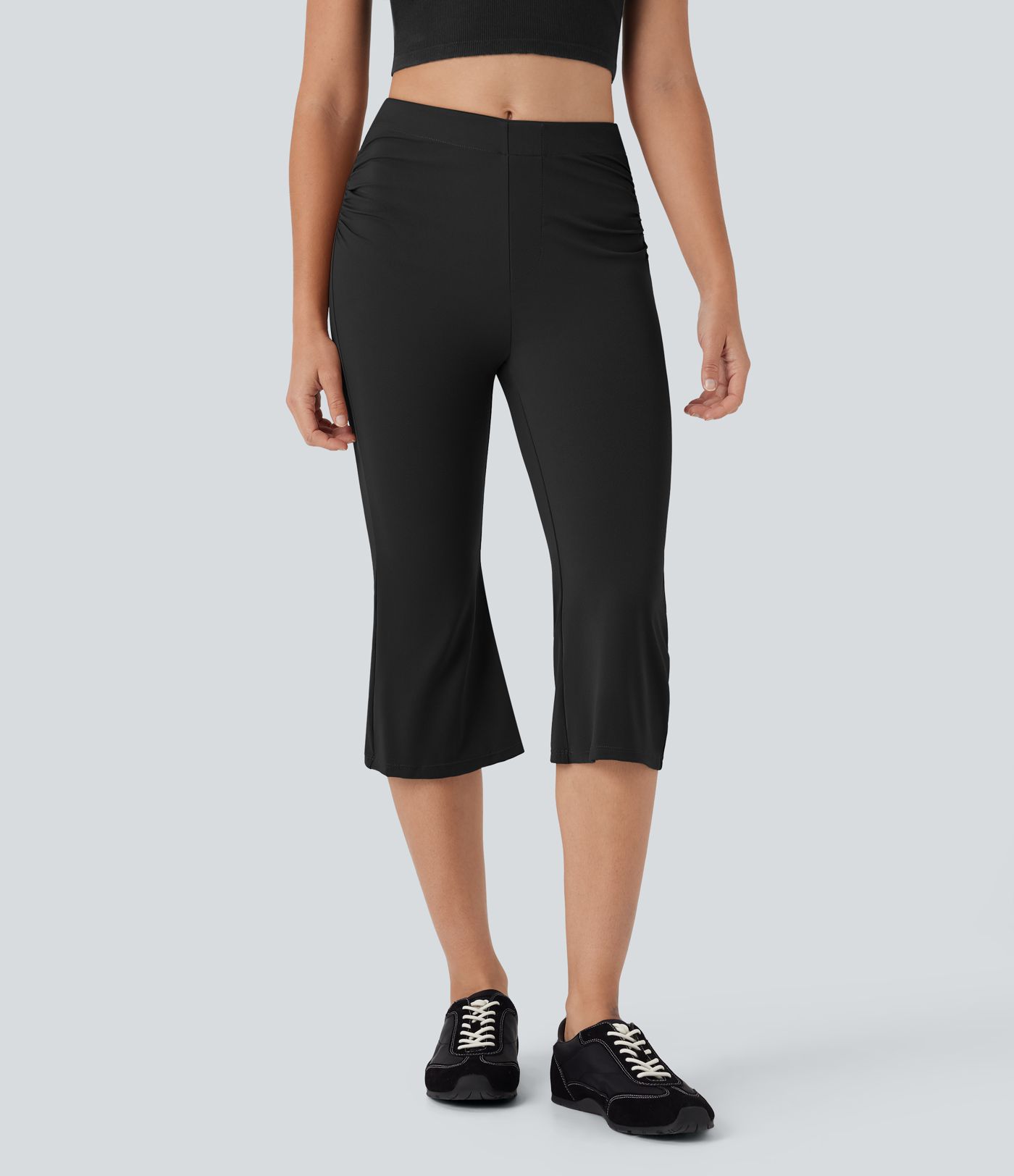 Mittlere Capri-Schlaghose für die Arbeit