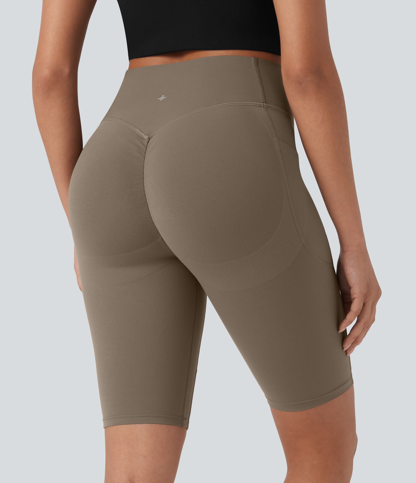 Halara UltraSculpt™ High Waisted Scrunch Butt Lifting Tummy Control Side Pocket Shaping Workout Biker Shorts 9''