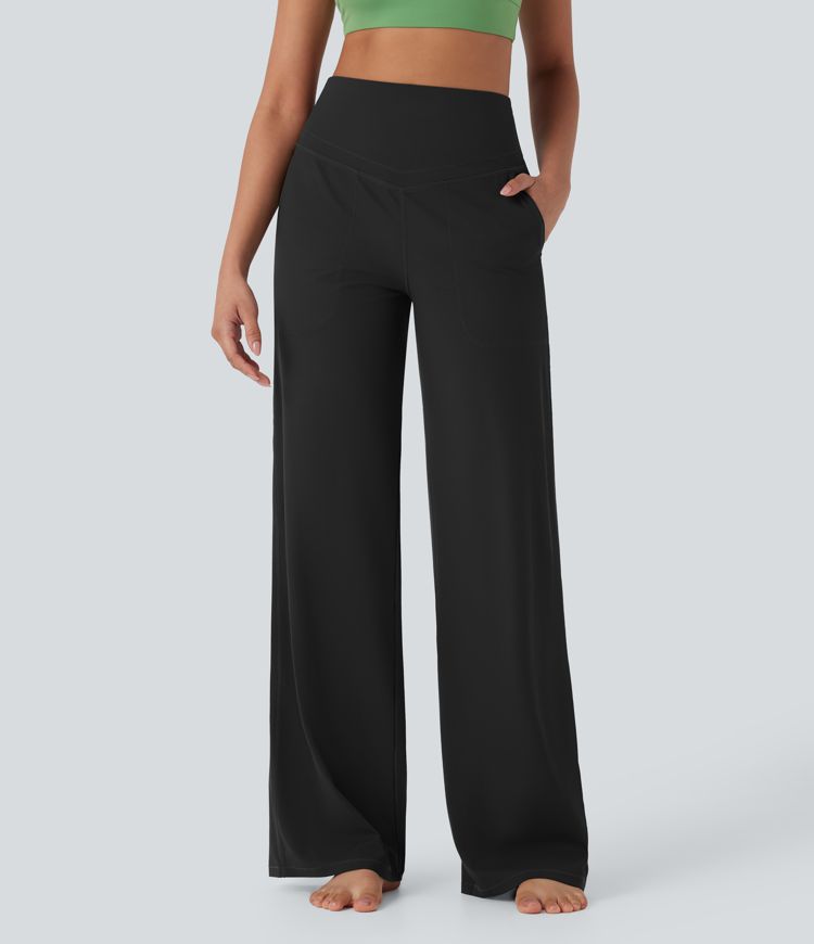 Halara UltraSculpt™ SoCinched High Waisted Tummy Control Straight Leg Yoga Pants with Pockets