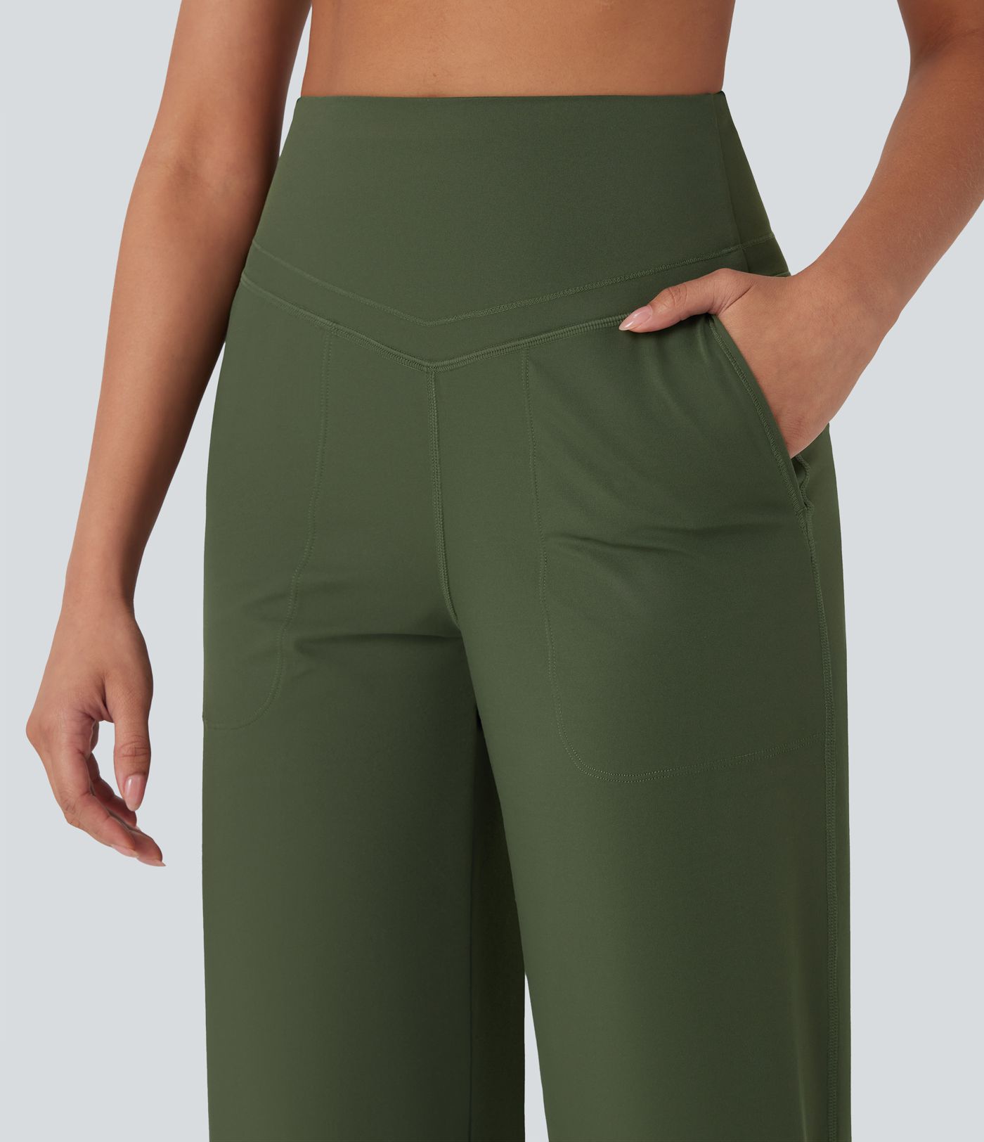 Halara UltraSculpt™ SoCinched High Waisted Tummy Control Straight Leg Yoga Pants with Pockets