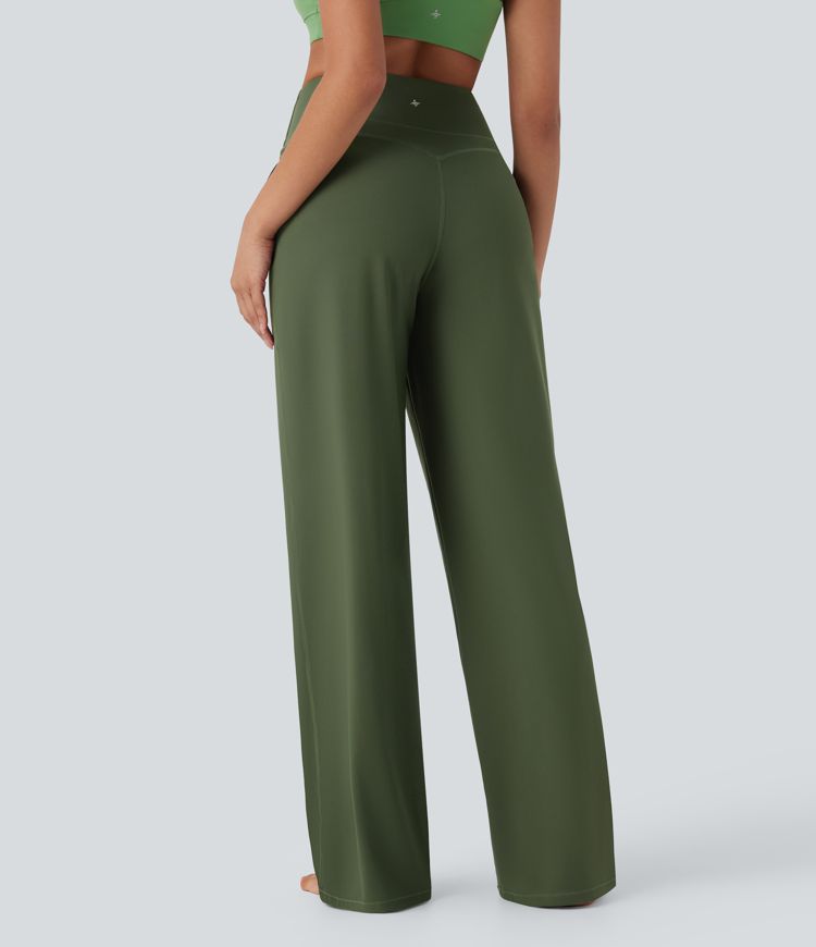 Halara UltraSculpt™ SoCinched High Waisted Tummy Control Straight Leg Yoga Pants with Pockets