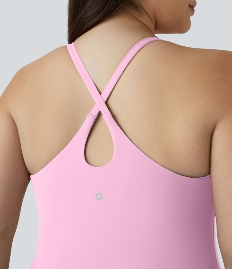 Everyday SoftlyZero™ Plush 2-in-1 Flare Workout Plus Size Dress-Wannabe-Easy Peezy