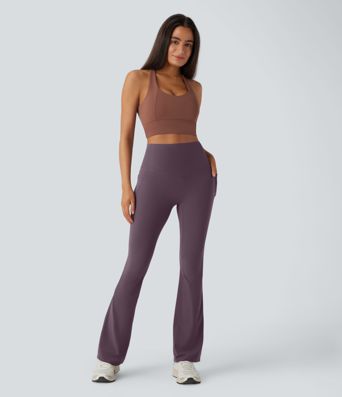 Halara UltraSculpt™ High Waisted Tummy Control Pocket Shaping Yoga Bootcut Leggings