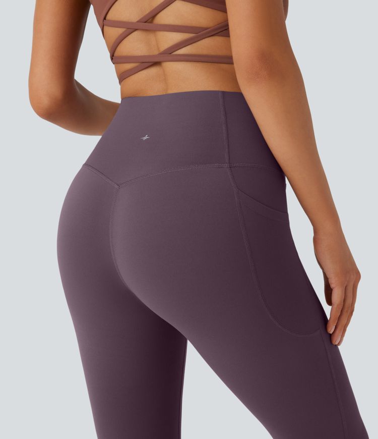 Halara UltraSculpt™ High Waisted Tummy Control Pocket Shaping Yoga Bootcut Leggings