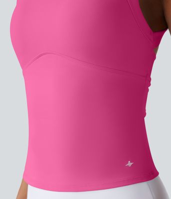 SoftlyZero™ Plush Cut Out Yoga Tank Top A-C Cups
