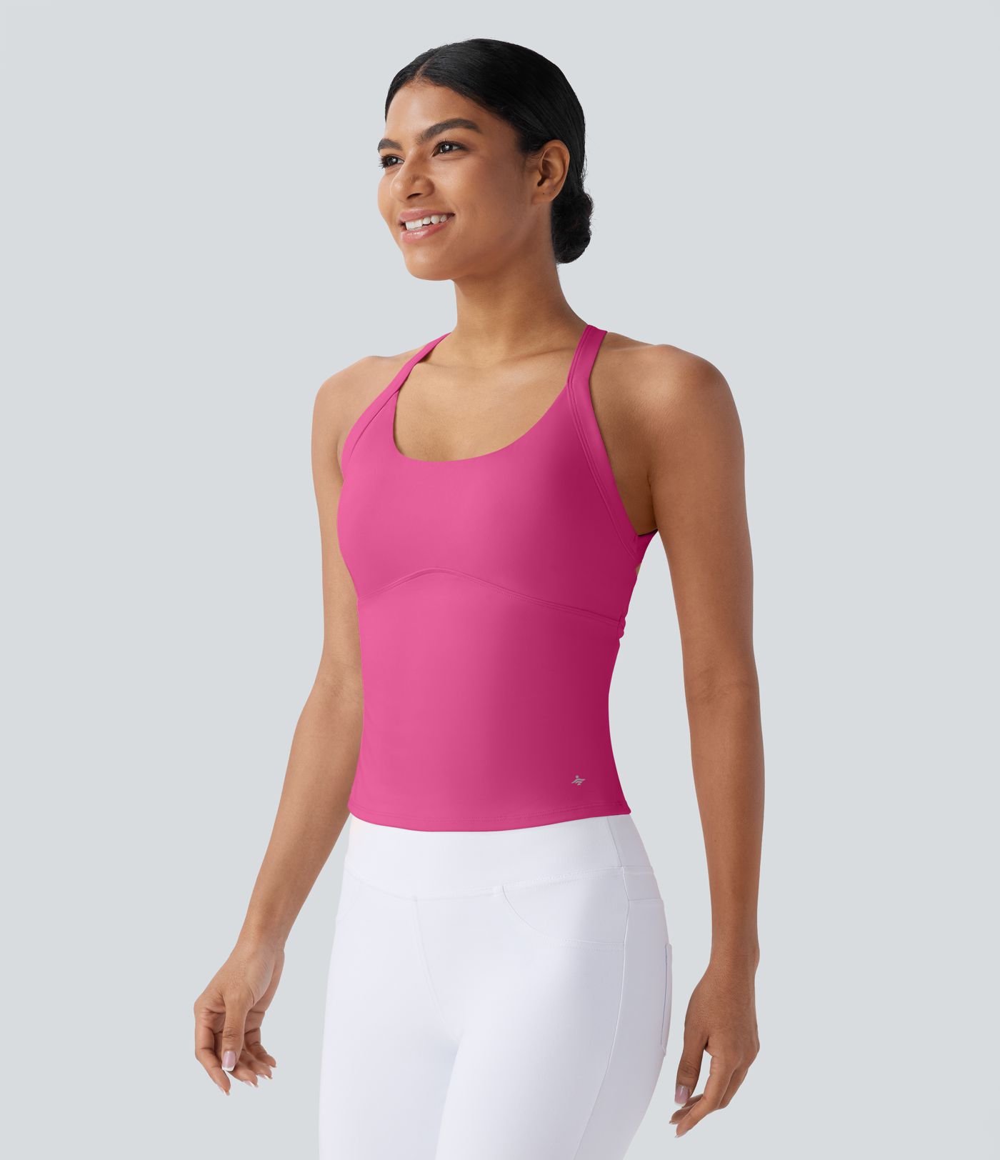 SoftlyZero™ Plush Cut Out Yoga Tank Top A-C Cups