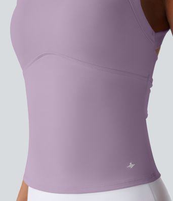 SoftlyZero™ Plush Cut Out Yoga Tank Top A-C Cups