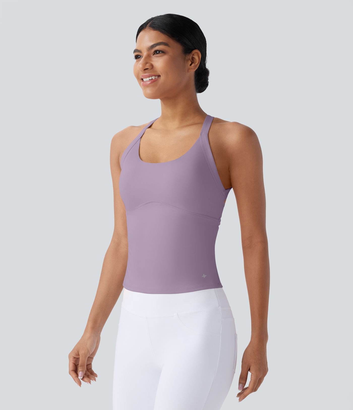 SoftlyZero™ Plush Cut Out Yoga Tank Top A-C Cups
