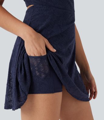 Robe de Danse Active Mini 2-en-1 en Dentelle avec Poches - Facile et Pratique