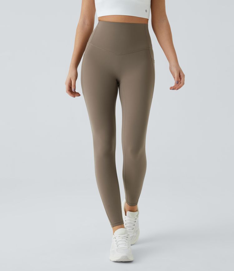 SoCinched High Waisted Tummy Control Side Pocket Shaping Training UltraSculpt Leggings