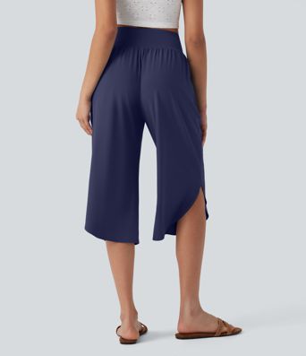 Breezeful™ - Capri-Hose mit hohem Bund, Seitentaschen und Bauchkontrolle - schnelltrocknend