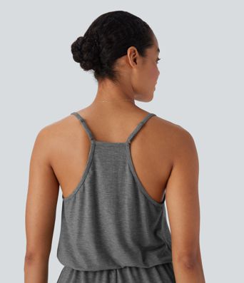 Wide Leg Jumpsuit with Pockets