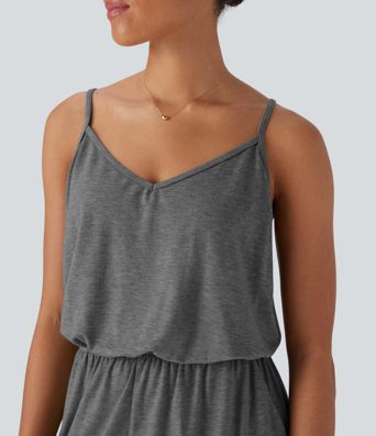 Wide Leg Jumpsuit with Pockets