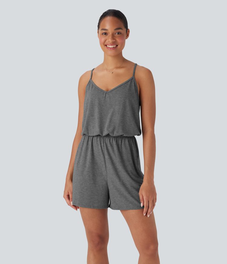 Wide Leg Jumpsuit with Pockets