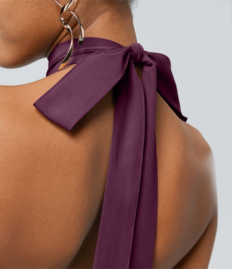 Breezeful™ verdrehter, gewickelter, Resort-Rock mit hohem Bund und Schnürung hinten, schnell trocknend