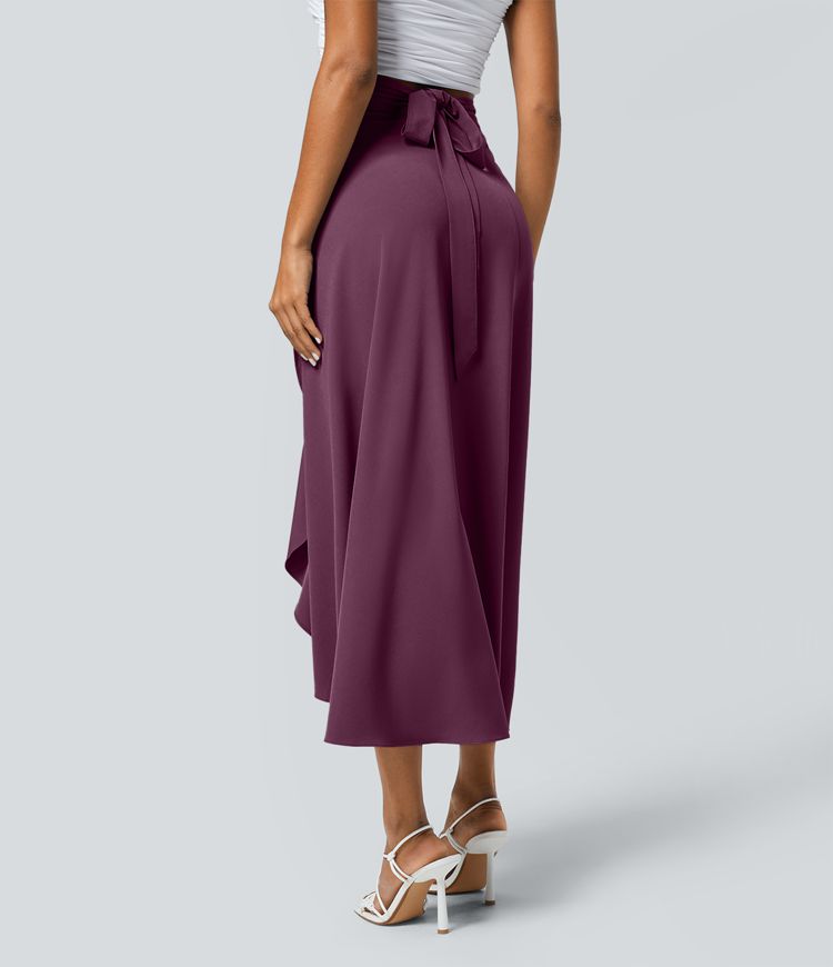 Breezeful™ verdrehter, gewickelter, Resort-Rock mit hohem Bund und Schnürung hinten, schnell trocknend