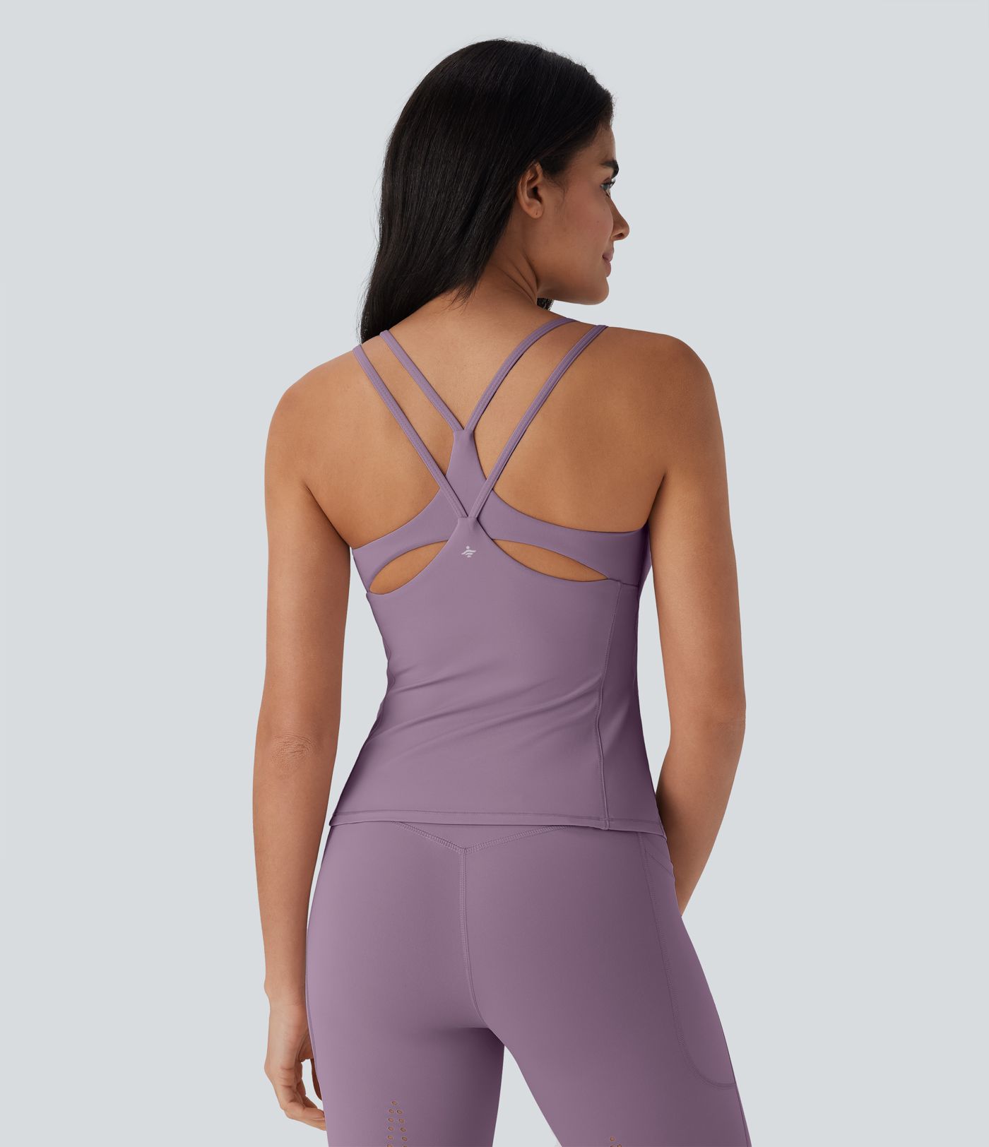 Halara UltraSculpt™ Cool Quick Dry Backless Molded Cups Yoga Cami Top-UPF50+