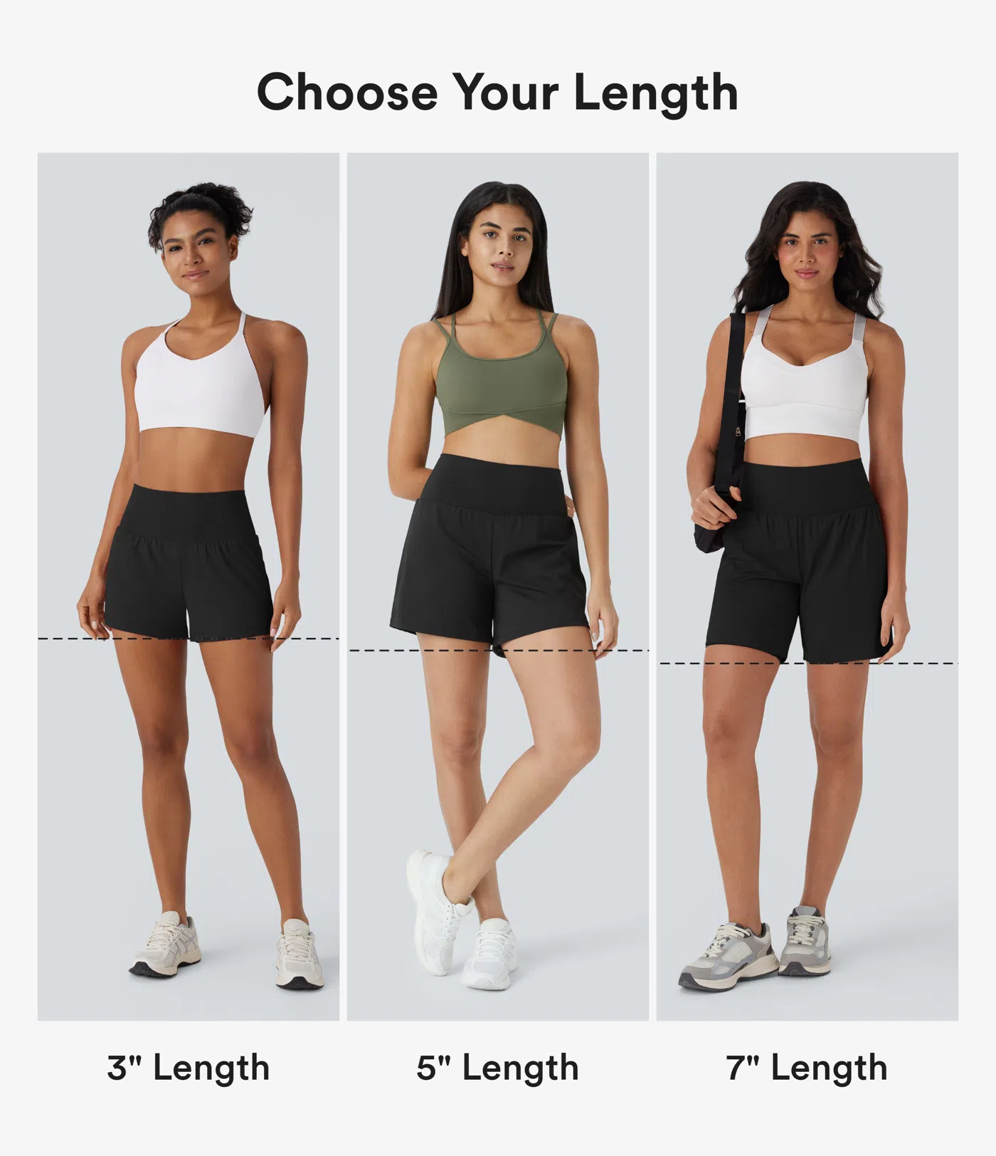 Softlyzero™ Airy - 2-in-1 Yoga-Shorts mit superhohem Bund, mehreren Taschen und Cool-Touch - 17,78 cm