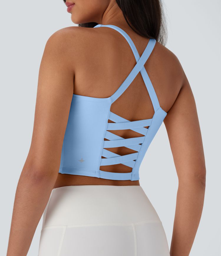 Cropped Yoga Tank Top D-F Cups