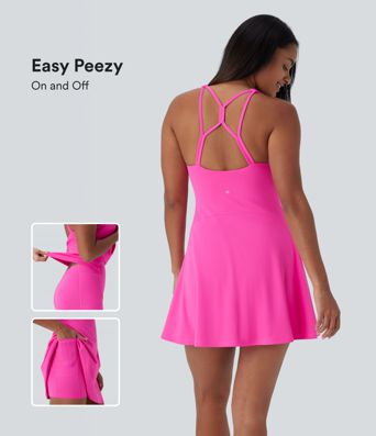 SoftlyZero™ 2-in-1 Pocket Mini Yoga Active Dress-Easy Peezy Edition-UPF50+
