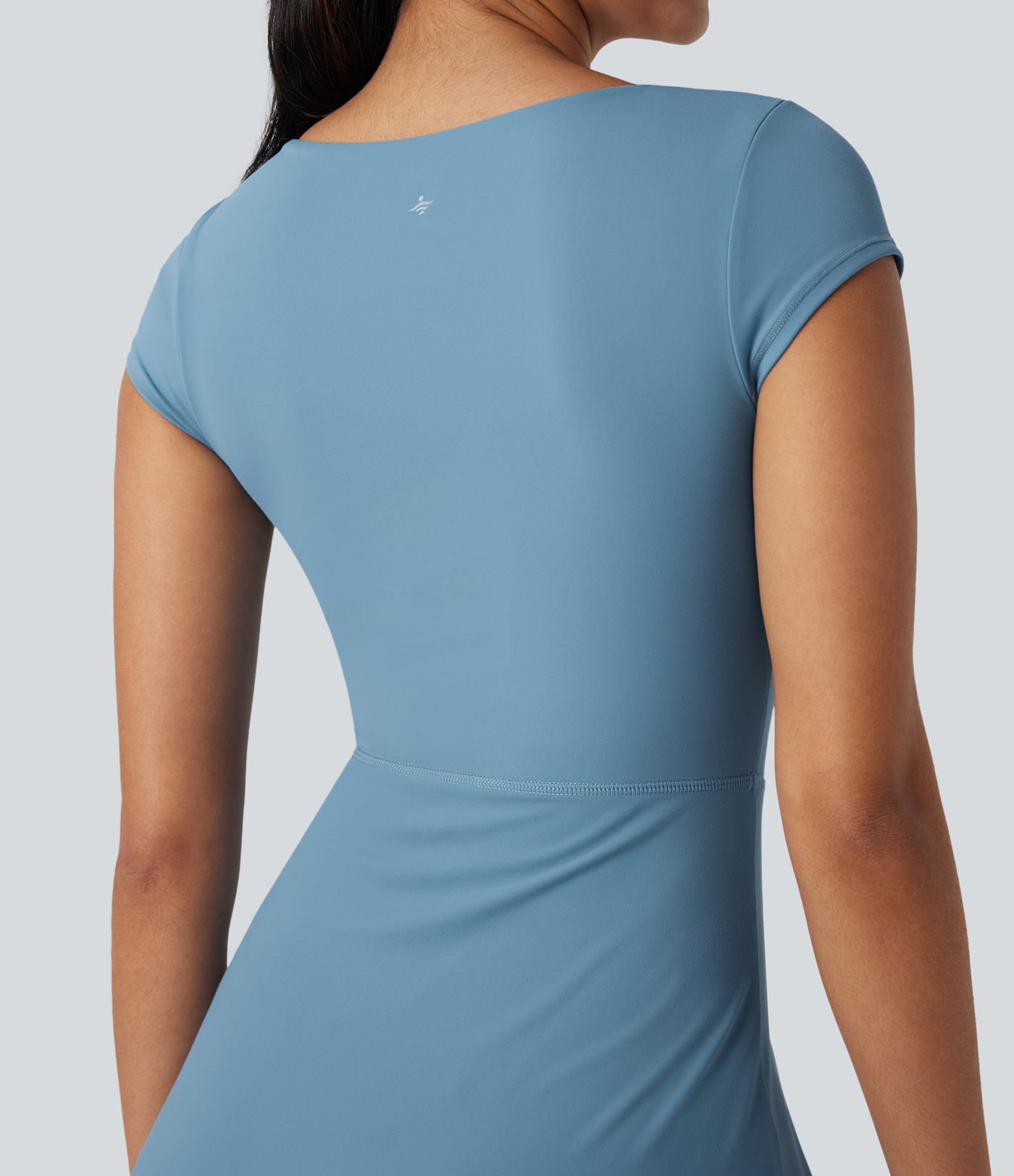 SoftlyZero™ Plush Squzre Neck Corset 2-in-1 Mini Casual Dress with Pocket