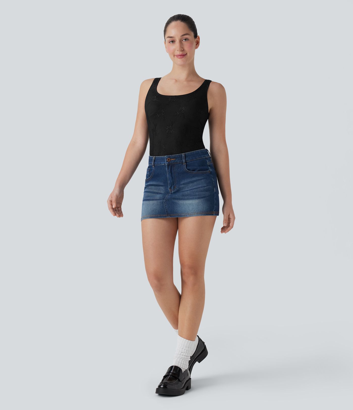 Backless Lace Casual Bodysuit