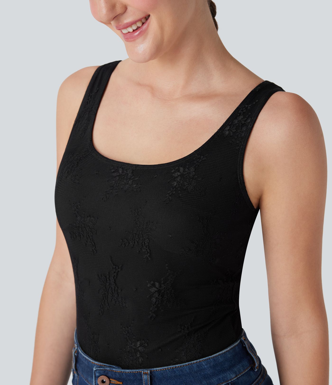 Backless Lace Casual Bodysuit