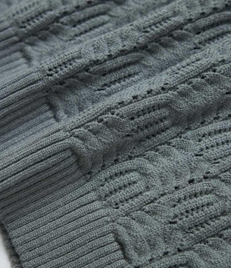 Suéter casual de manga larga y cuello redondo