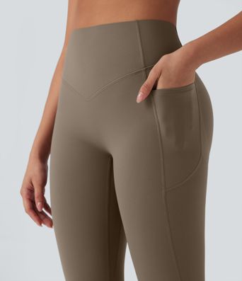 Halara UltraSculpt™ SoCinched Hohe Taille Bauchkontrolle Po-Lifting Geraffte Taschen Formende Yoga-Leggings