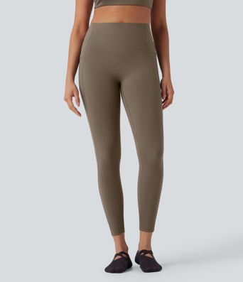 Halara UltraSculpt™ SoCinched Hohe Taille Bauchkontrolle Po-Lifting Geraffte Taschen Formende Yoga-Leggings