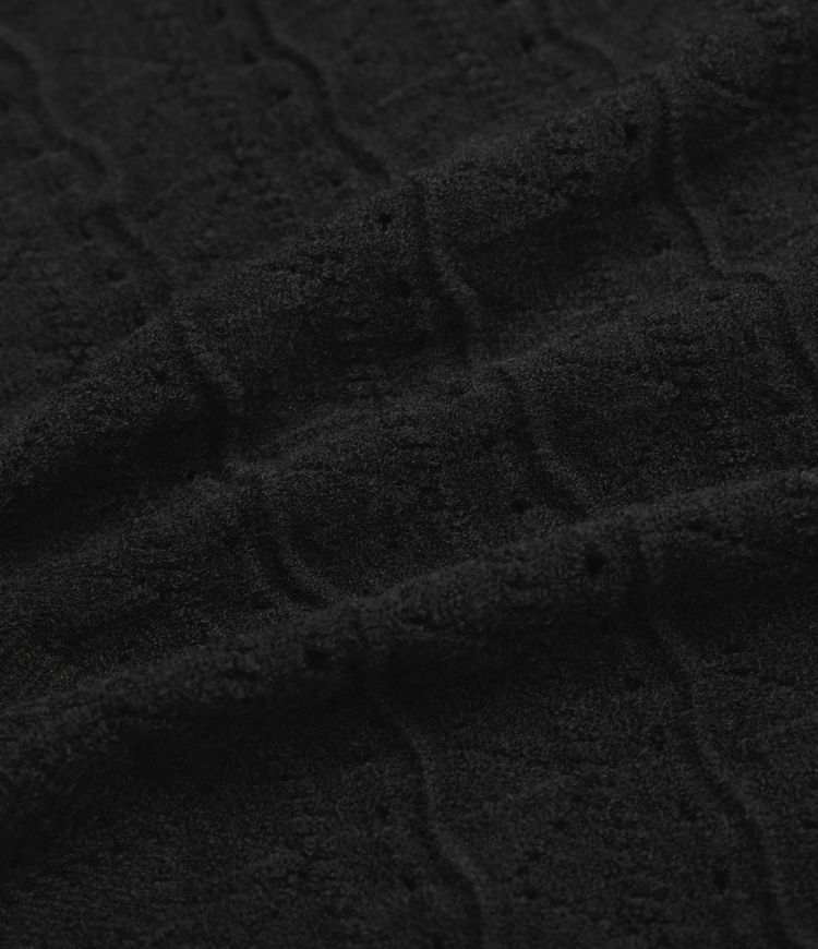 High Waisted 2-in-1 Open Knit Knee Length Casual Sweater Skirt with Pockets