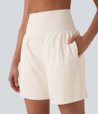 SoftlyZero™ Airy Super High Waisted 2-in-1 Cool Touch Yoga Shorts 7" with Pockets