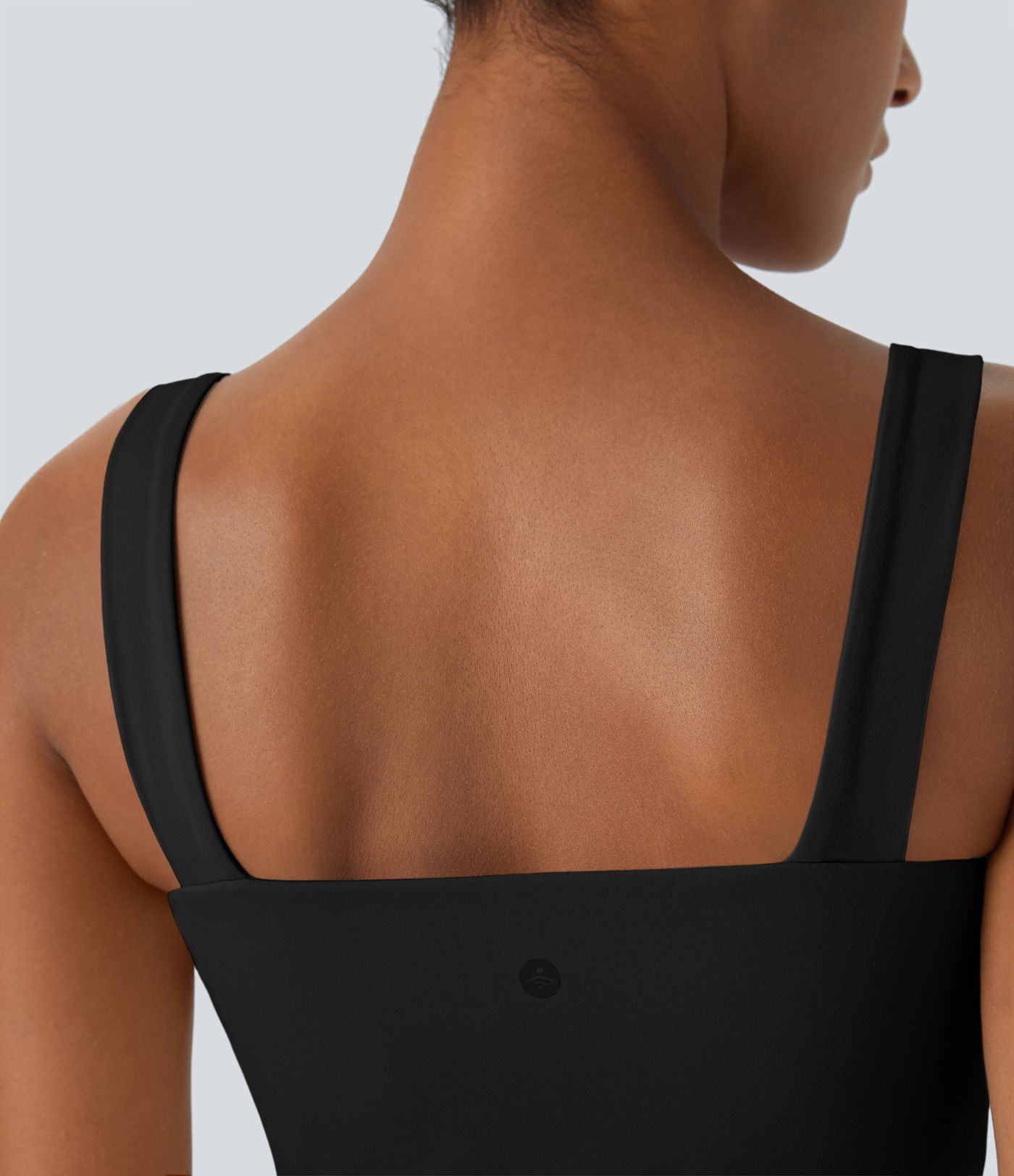 Body Softlyzero™ Plush yoga ajustado botón presión cuello cuadrado sin mangas