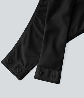 Body Softlyzero™ Plush yoga ajustado botón presión cuello cuadrado sin mangas