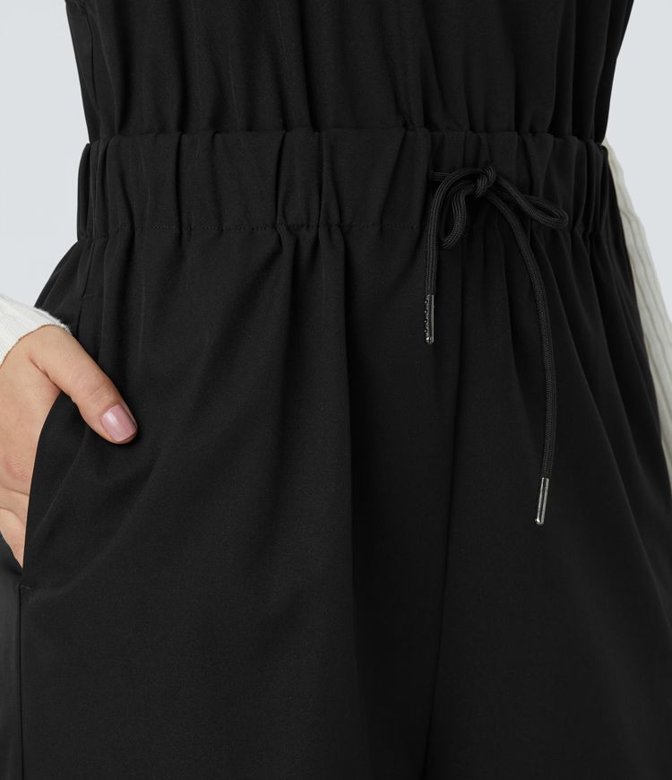 Mono cargo correr senderismo repelente agua resistente desgaste correa ajustable cordón múltiple bolsillo