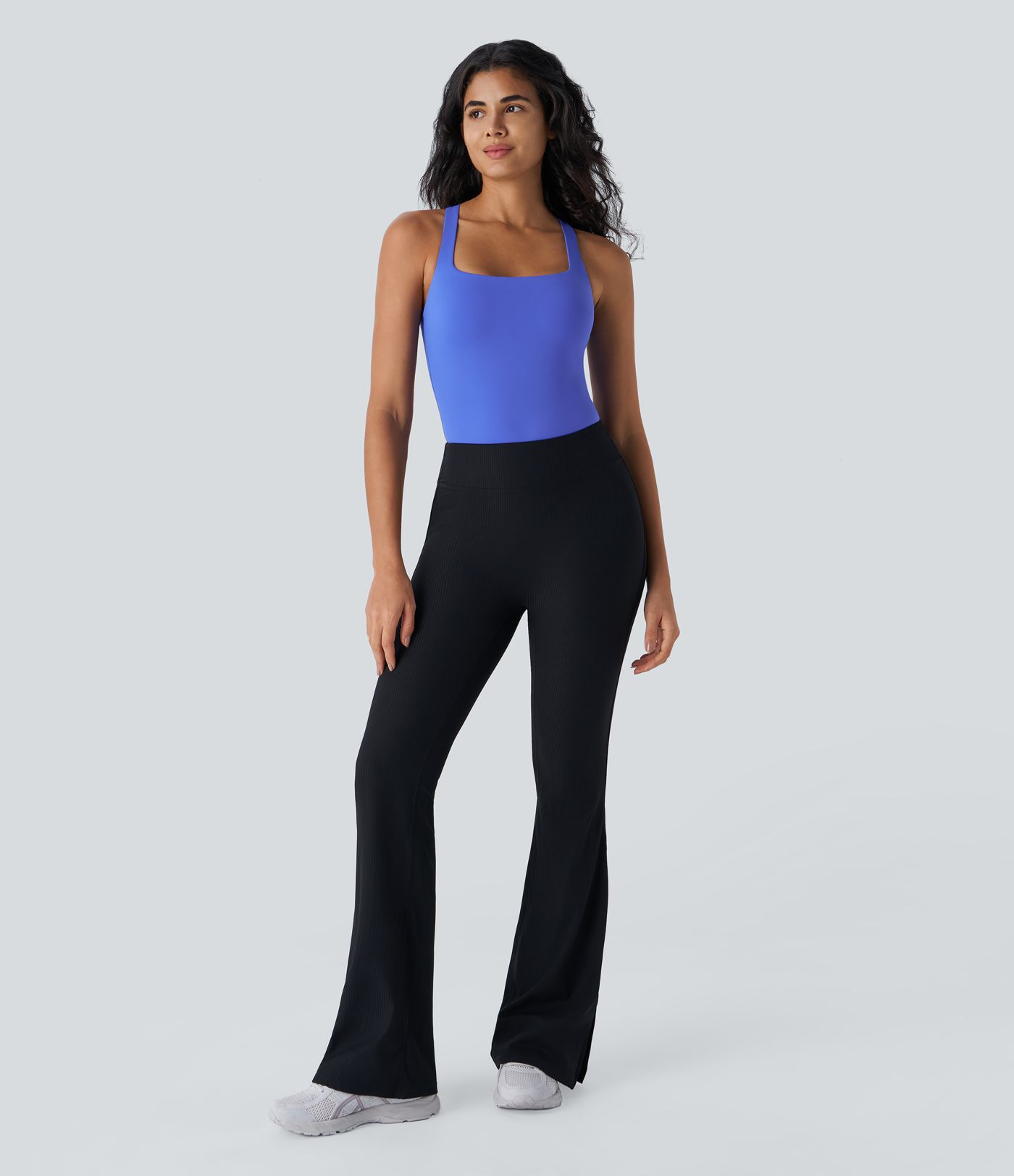 SoftlyZero™ Airy Square Neck  Yoga Bodysuit-UPF50+
