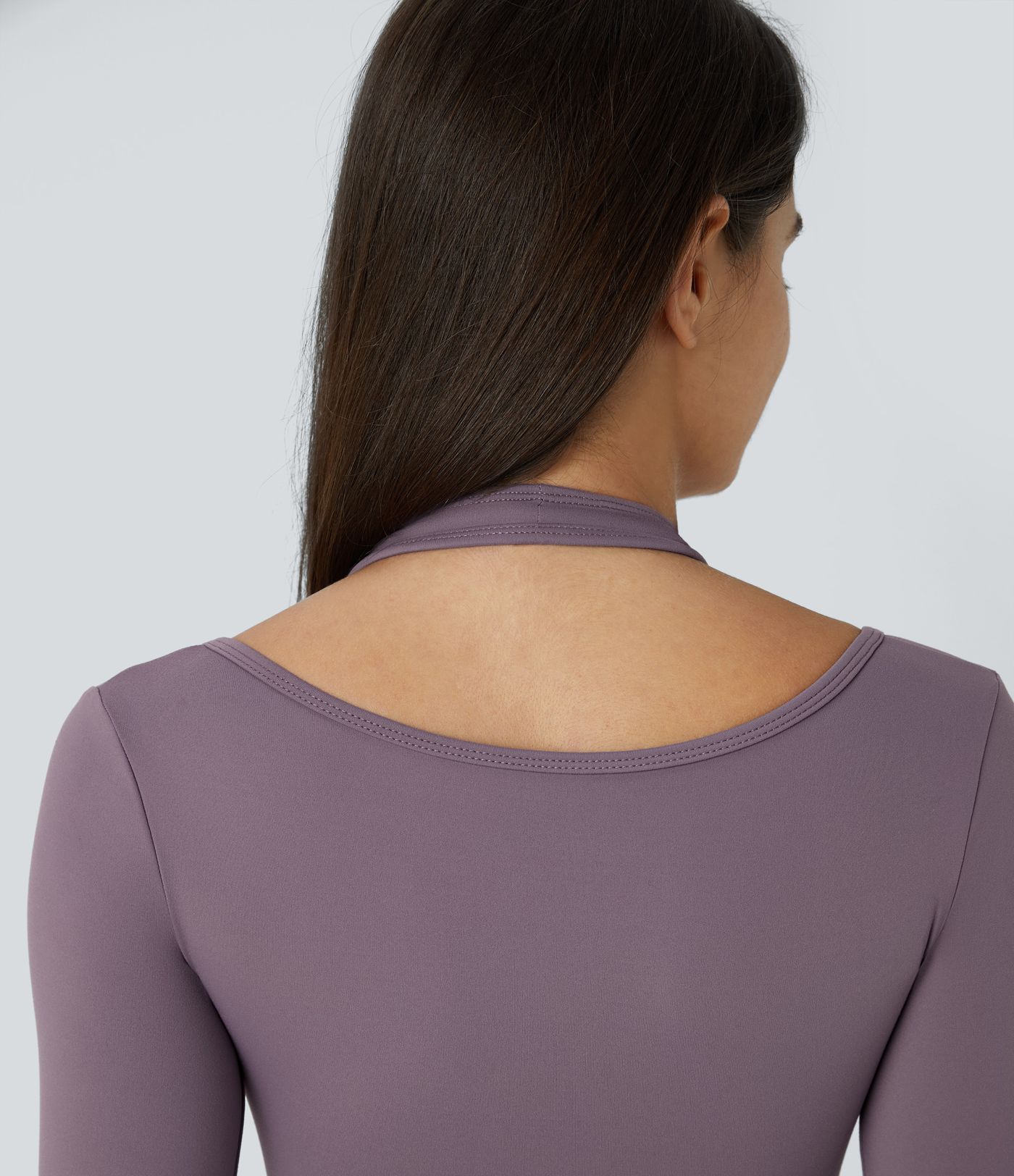 Softlyzero™ Plush Halter Thumb Hole Long Sleeve 2-in-1 Yoga Sports Top