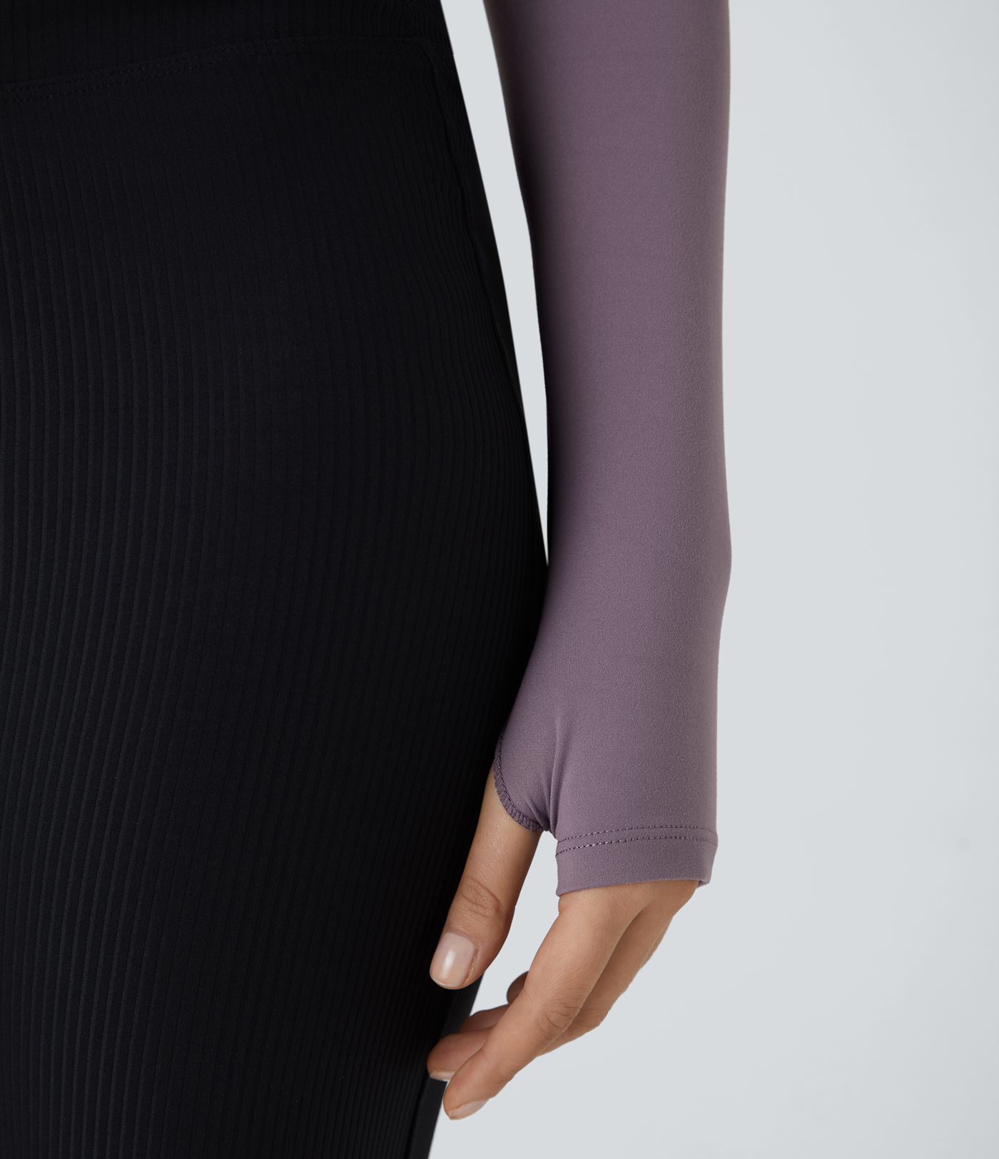 Softlyzero™ Plush Halter Thumb Hole Long Sleeve 2-in-1 Yoga Sports Top