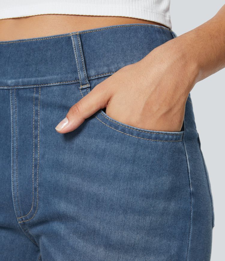 Halara Flex™ High Waisted Pockets Straight Leg Work Jeans