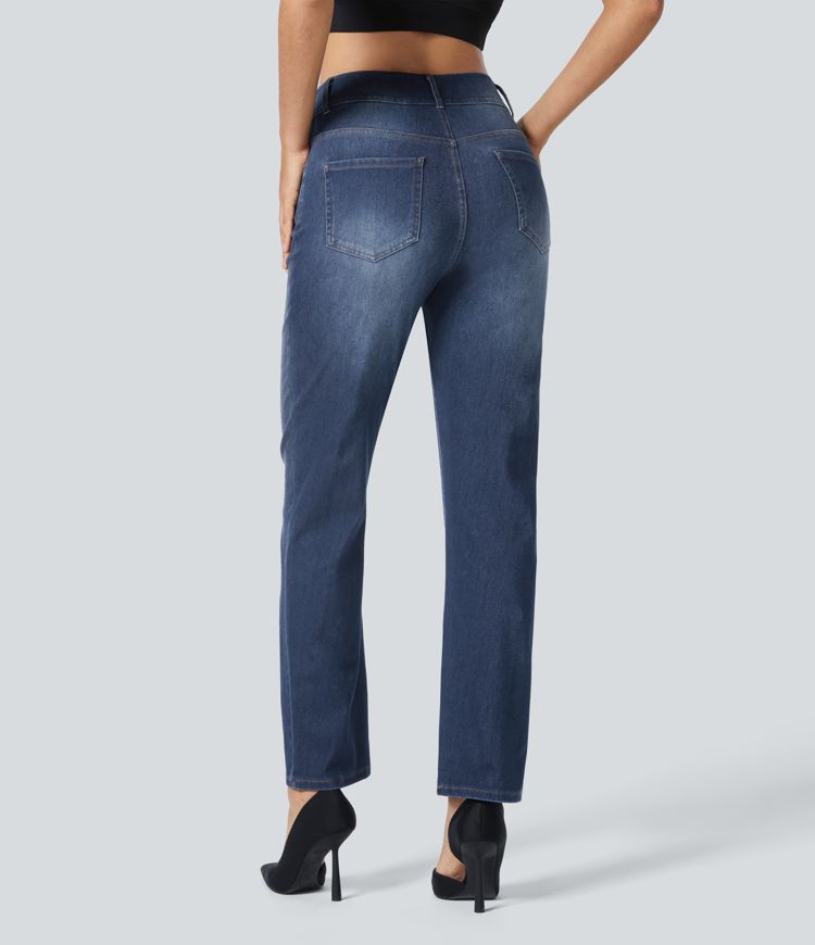 thumbnail image 2 of Womens High Waisted Straight Leg Slim Fit Raw Hem Seychelles 2 of 14