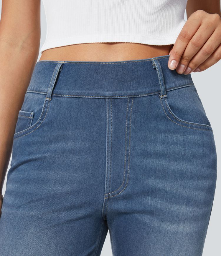 Halara Flex™ High Waisted Pockets Straight Leg Work Jeans