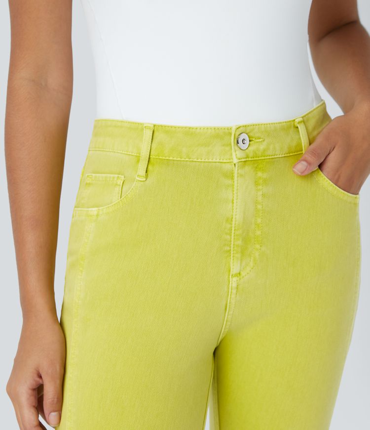 Halara Flex™ Mid Rise Zipper Pockets Colorful Casual Skinny Jeans