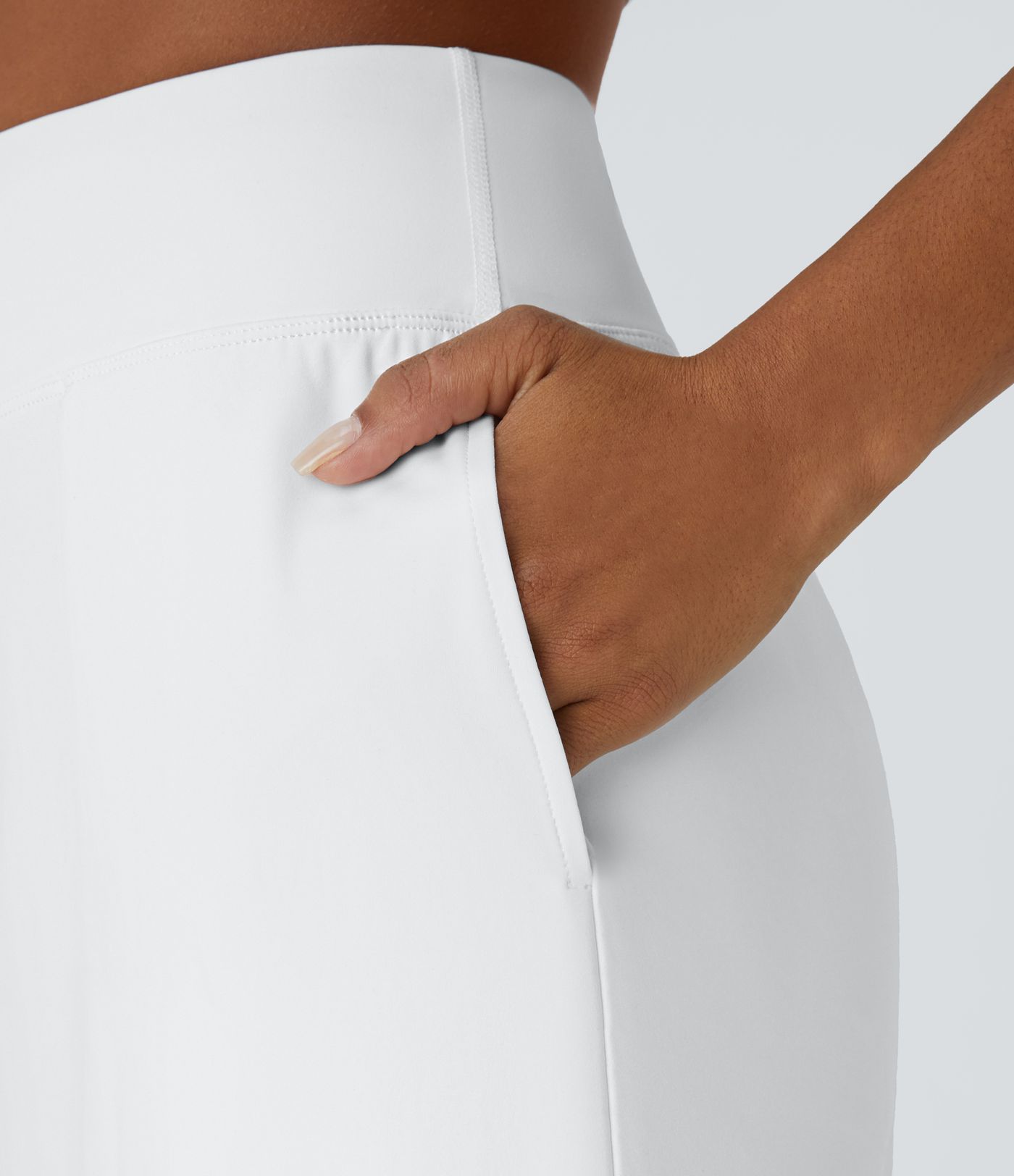 High Waisted Pocket Split 2-in-1 A Line Golf Skirt