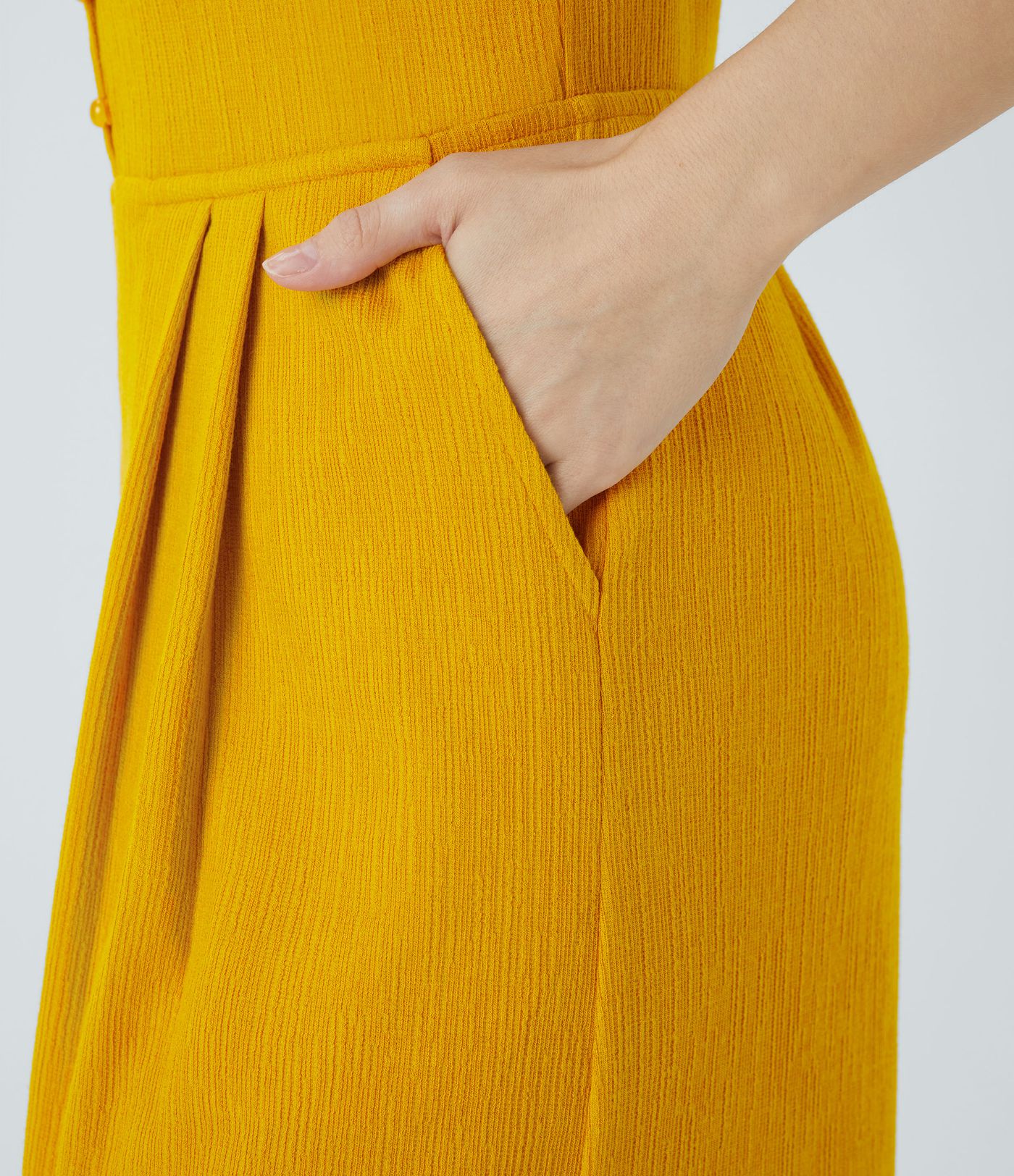 Double Straps V Neck Pocket Wide Leg Casual Jumpsuit