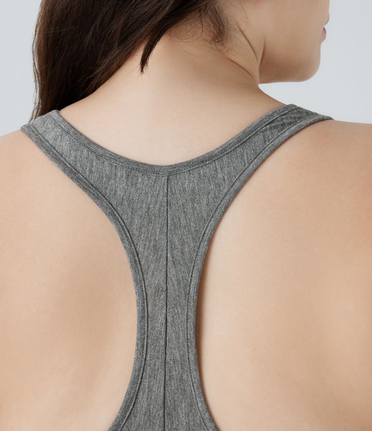 Deep V Neck Racerback Stacked Ruched Maxi Casual Plus Size Dress